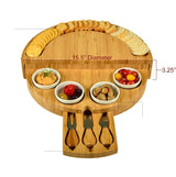 Bamboo Cheese Plate Wooden Breadboard